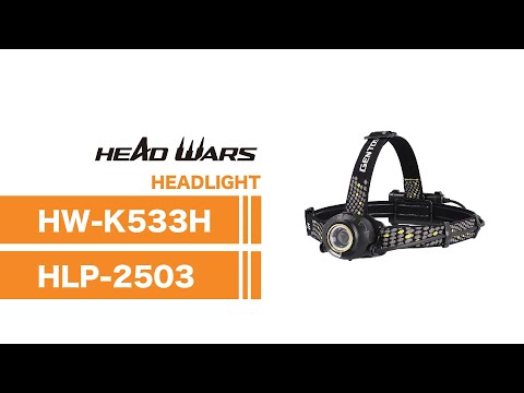 GENTOS_Head Wars專業頭燈 USB-C充電 630流明 IP64