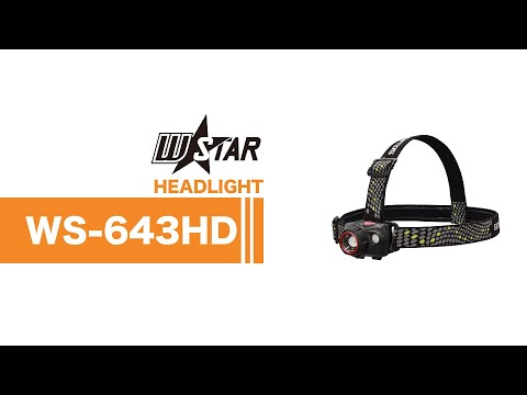 GENTOS_W Star專業高亮度頭燈 450流明 IP64(WS-643HD)_影片